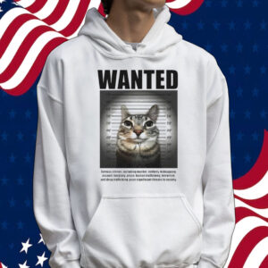 Wanted cat mugshot Tee shirt