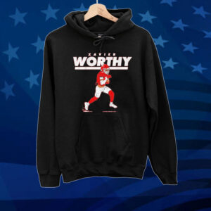 Xavier Worthy we’re not worthy Tee shirt