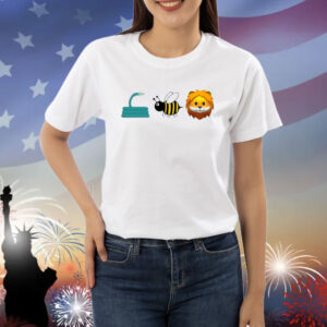 Black Tzedek Hose Bee Lion Shirt