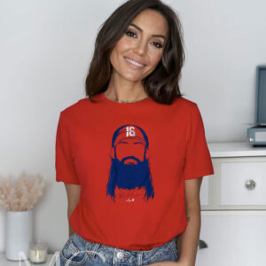 Brandon Marsh Beard Hair Philadelphia Baseball T-Shirt