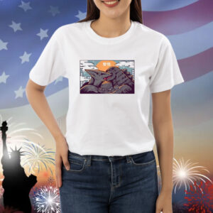 Kaiju Kiss Kiss Between Godzilla shirt