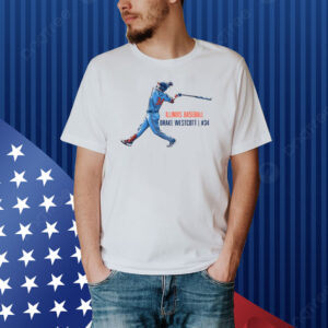 Limited Illinois Baseball Drake Westcott #34 Shirt
