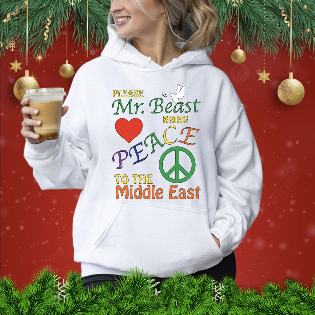 Please Mr. Beast Bring Peace To The Middle East Hoodie