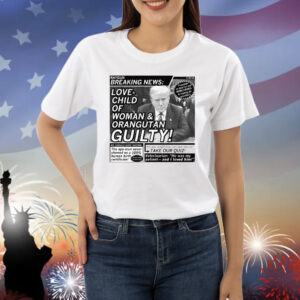RAYGUN Breaking News: Love-Child of Woman & Orangutan Guilty Shirt