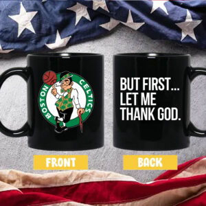 Joe Mazzulla Celtics But First Let Me Thank God Mug