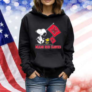 Snoopy MIAMI RED HAWKS Road To Oklahoma City flag Shirt