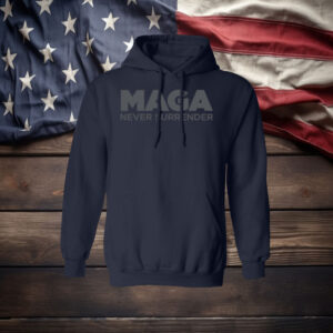 MAGA Never Surrender Black Shirt