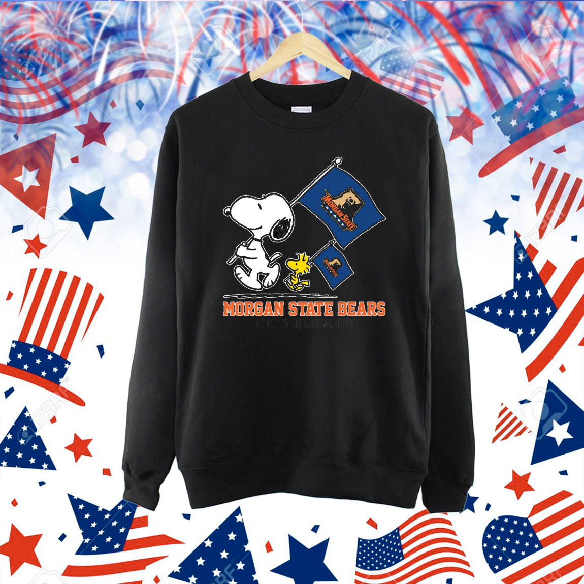 Snoopy Morgan State Bears Road To Oklahoma City flag Shirt