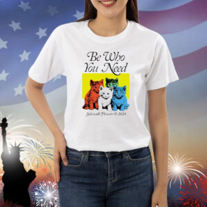 Cats be who you need sidewalk flowers 2024 Shirt