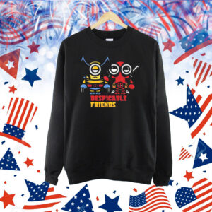 Despicable friends Minions as Wolverine and Deadpool Shirt