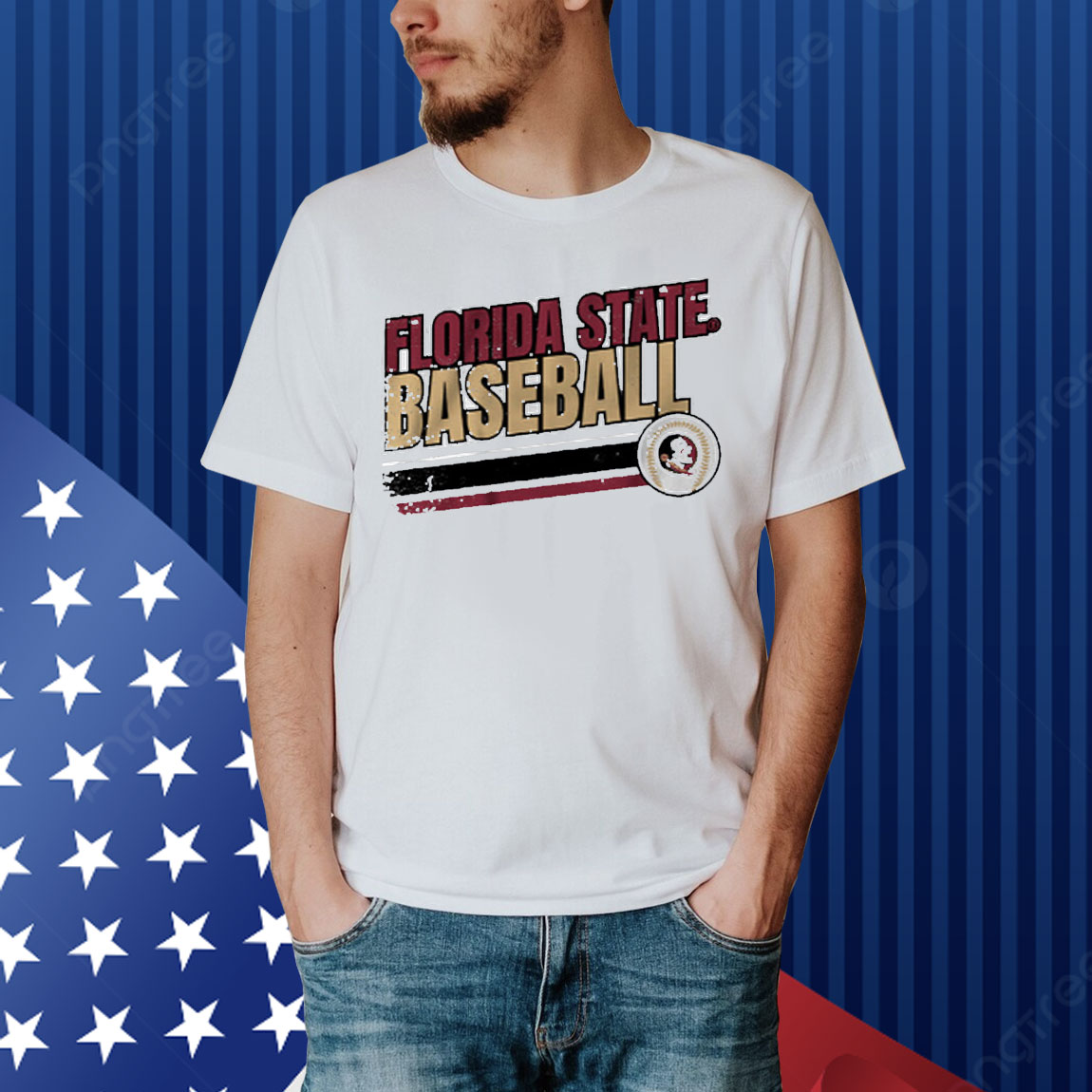 Florida State Seminoles: Retro Baseball Shirt