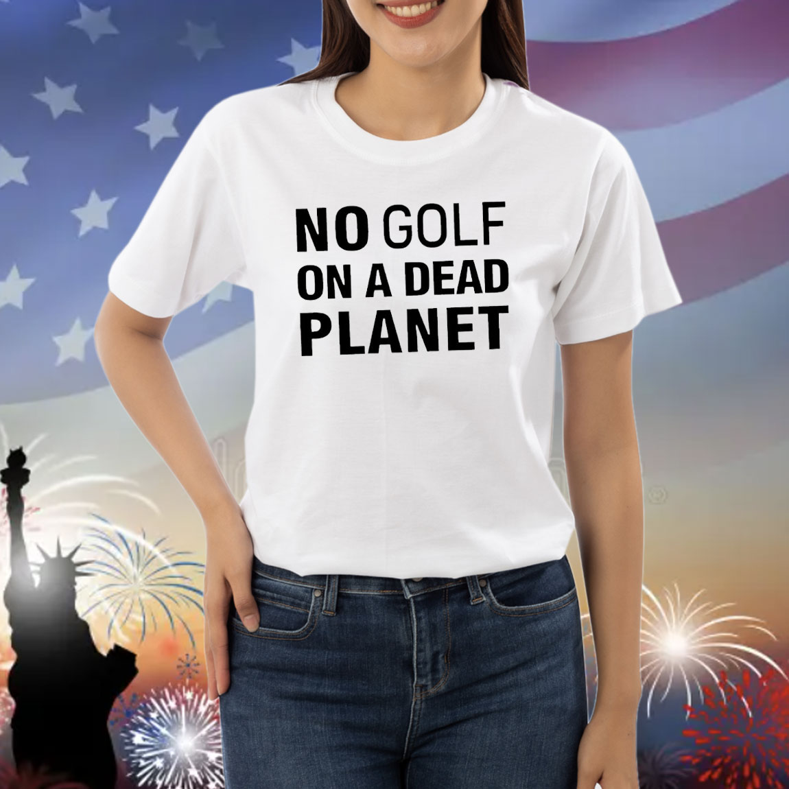 Funny no golf on a dead planet Shirt