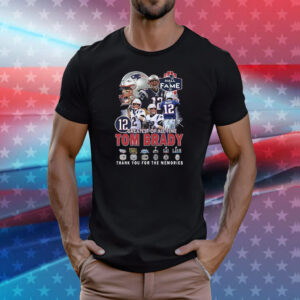 Greatest Of All Time Tom Brady Thank You For The Memories Shirt