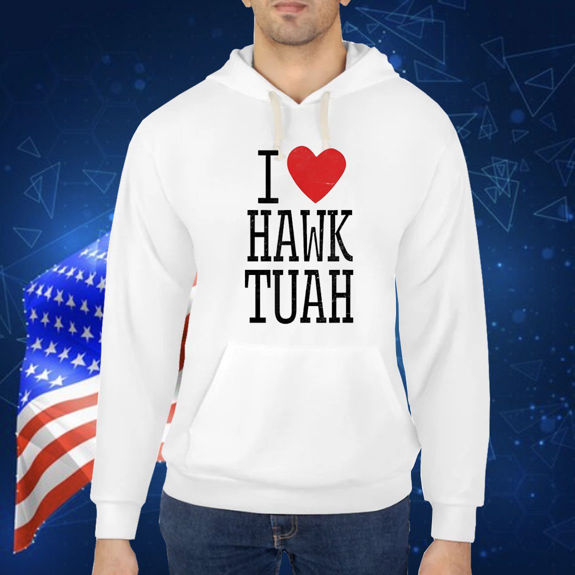 I love Hawk Tuah heart guy spit joke wet that thang Shirt