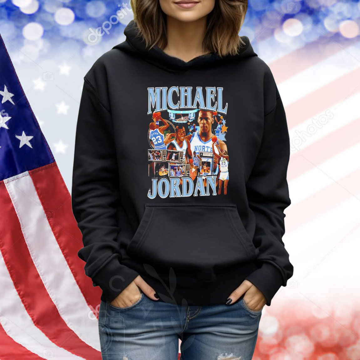 Michael Jordan UNC Must See TV Graphic Shirt