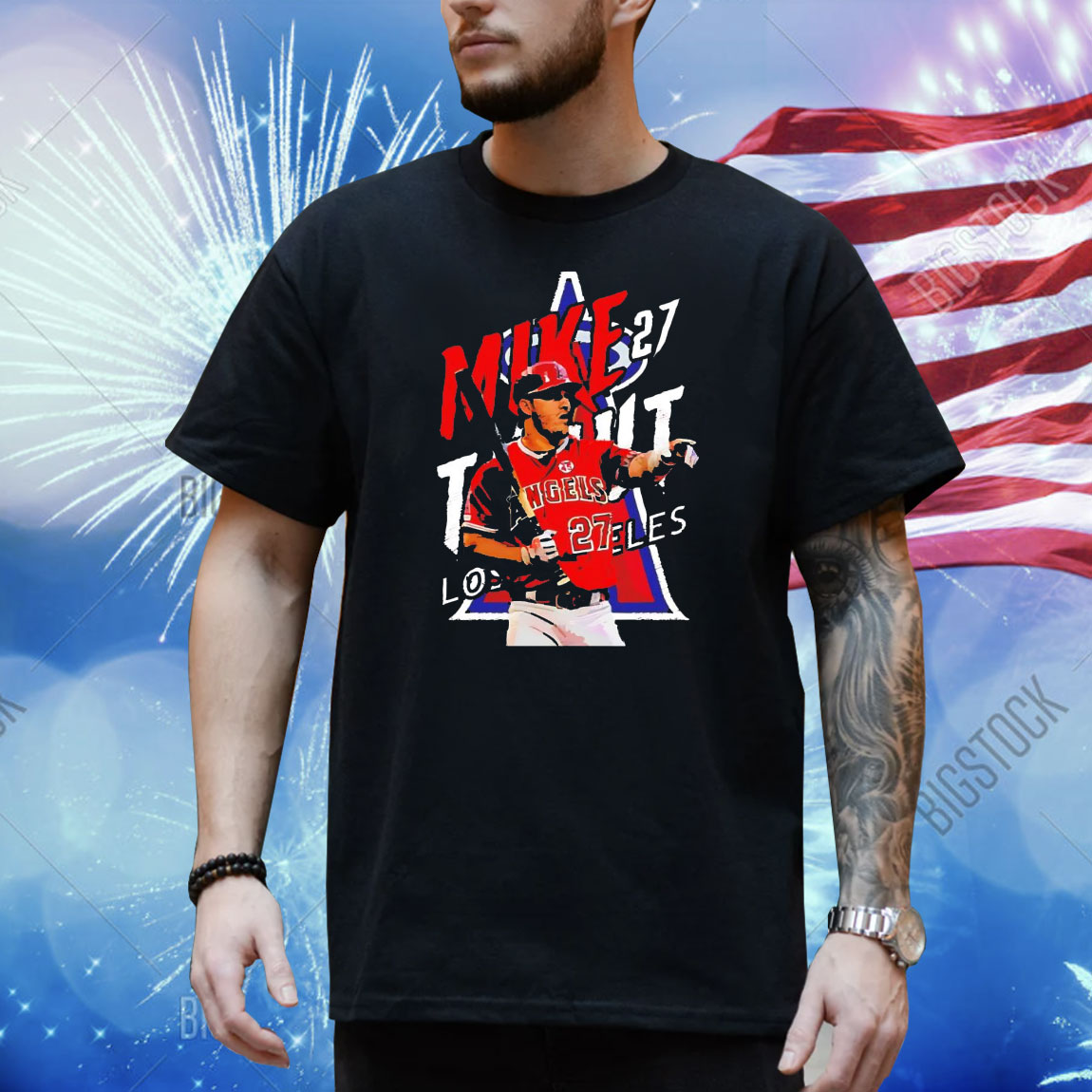 Mike Trout 27 Baseball Lover Los Angeles Angels Shirt