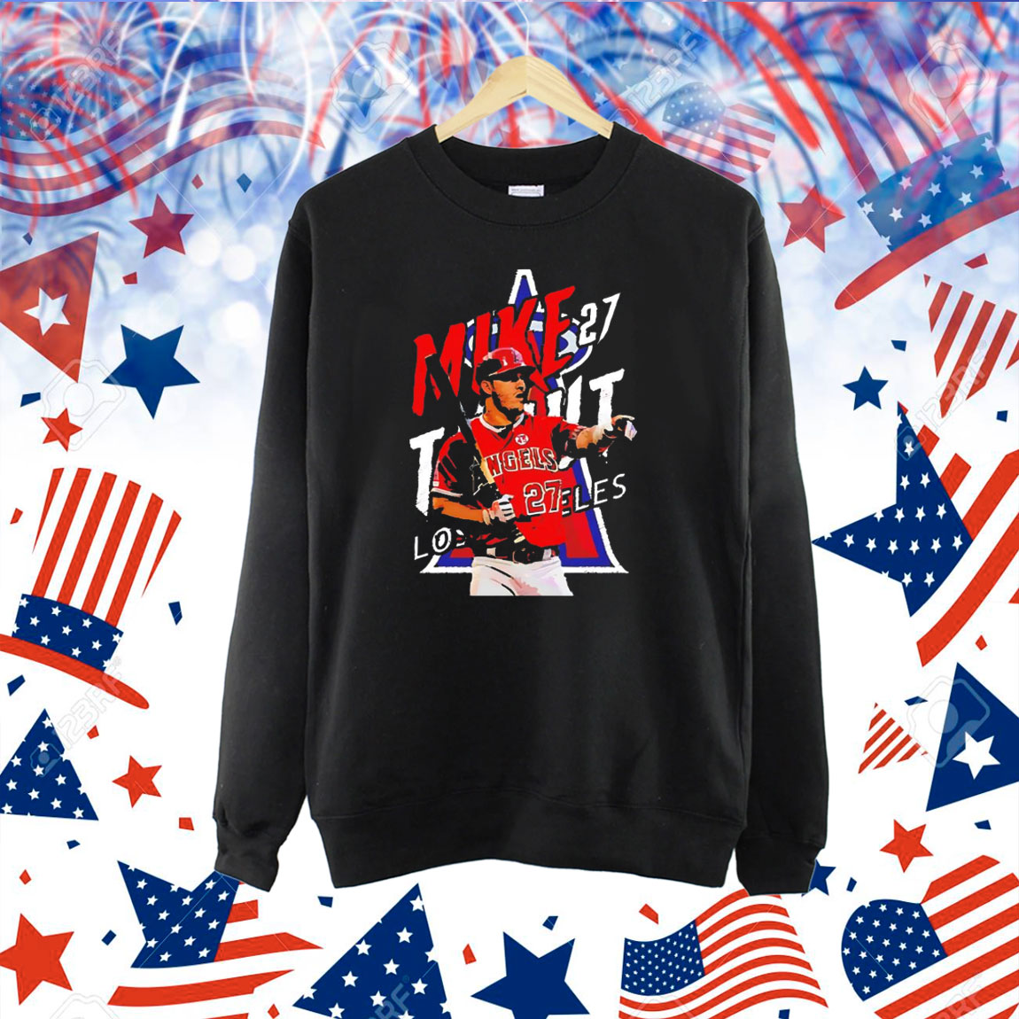 Mike Trout 27 Baseball Lover Los Angeles Angels Shirt