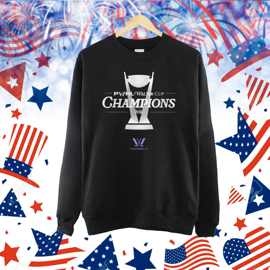 Minnesota PWHL Walter Cup Champions Trophy Shirt