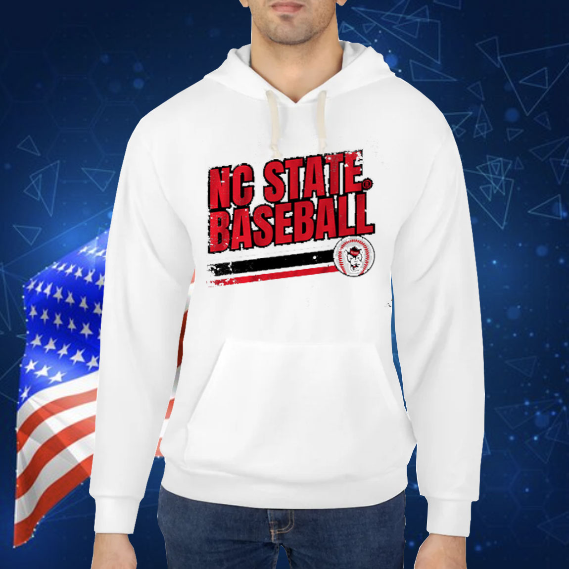 NC State Wolfpack: Retro Baseball Shirt