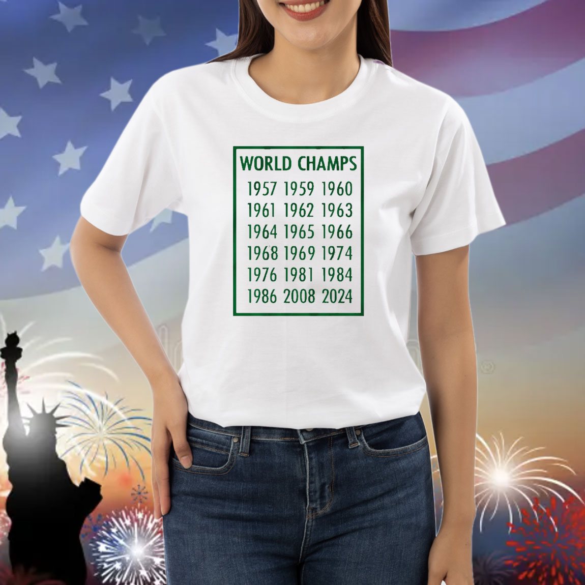 Official 2024 Boston Celtics Basketball 18-Time World Champions 1957-2024 Shirt