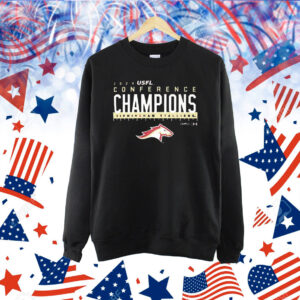 Official 2024 USFL Birmingham Stallions Under Armour On-Field Conference Champions Shirt