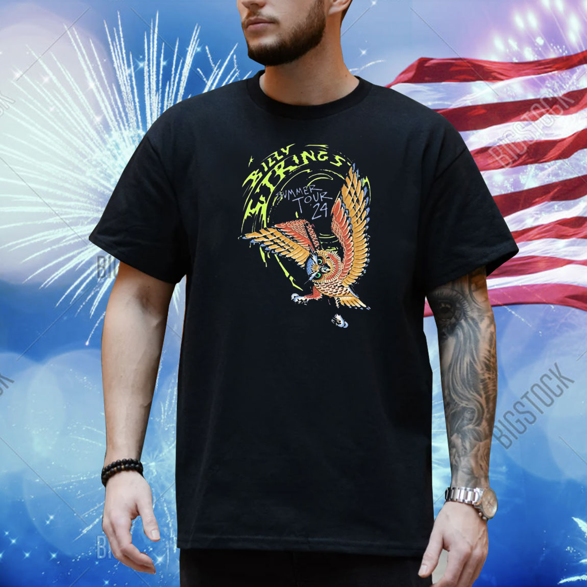 Official Billy Strings Owl Summer Tour 2024 Shirt
