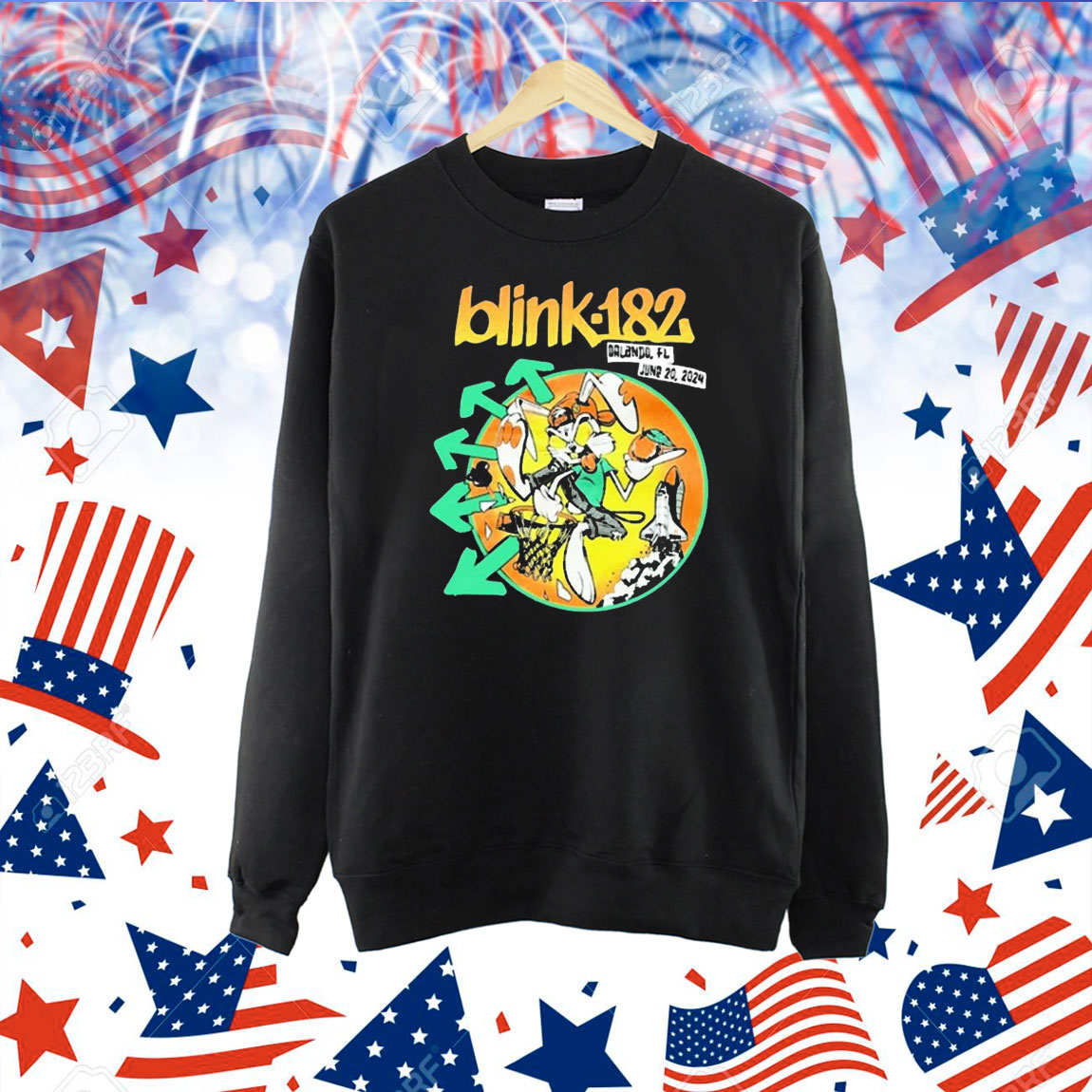 Official Blink-182 June 20 2024 Orlando FL Show Shirt