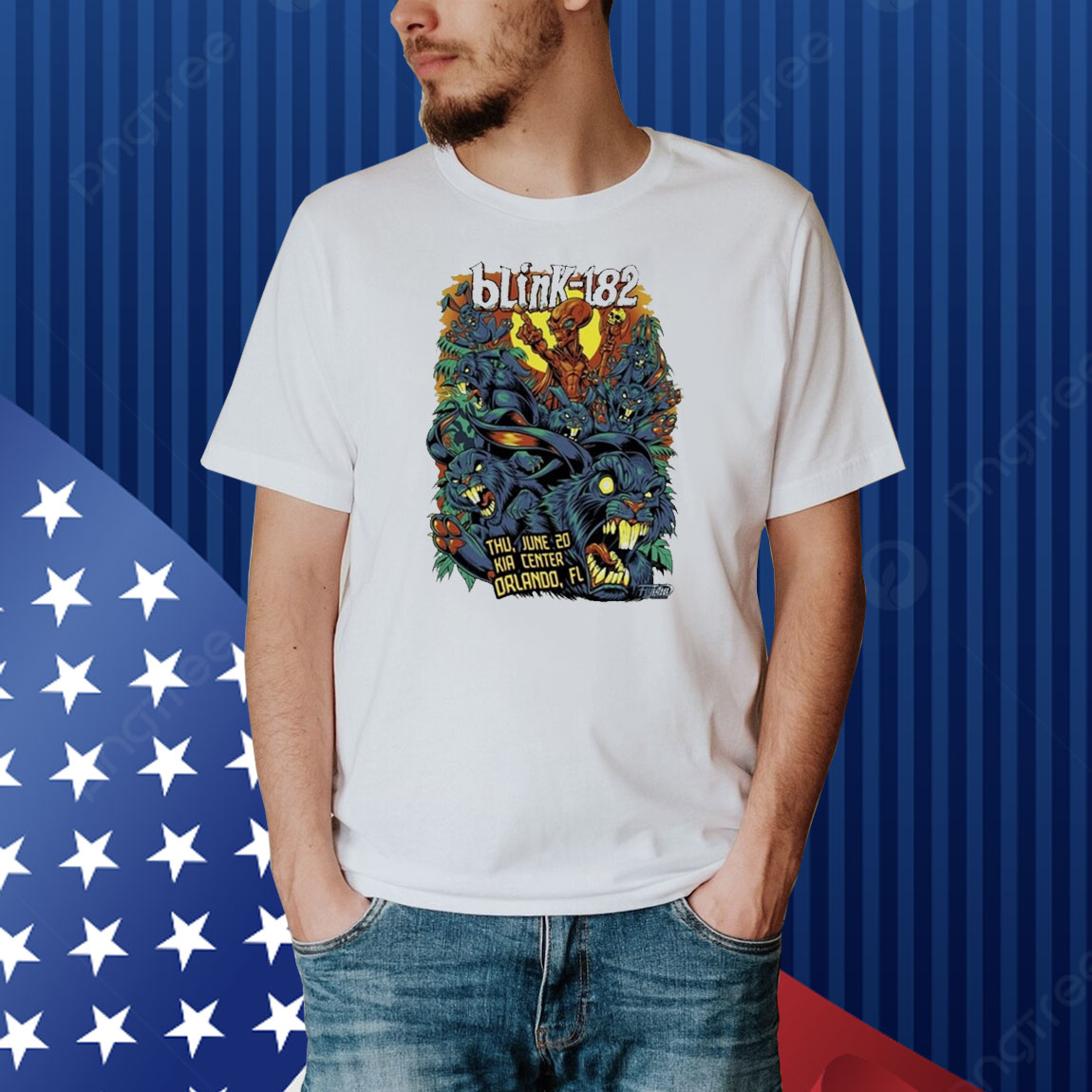 Official Blink-182 Orlando Kia Center June 20 2024 Shirt