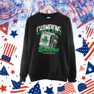 Official Bos Ring Boston Celtics World Champions 1957-2024 Shirt