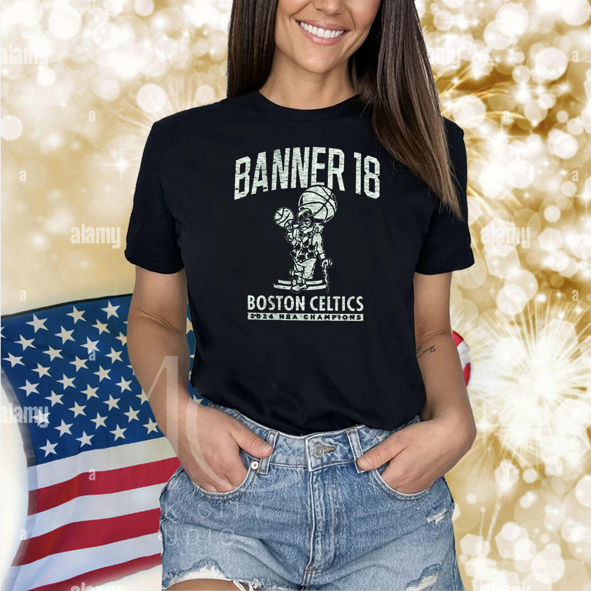 Official Boston Celtics 18-Time NBA Finals Champions Banner Shirt