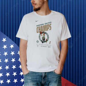 Official Boston Celtics 2023-2024 NBA Finals Champions Only Work Wins Celebration Roster Shirt
