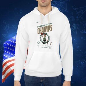Official Boston Celtics 2023-2024 NBA Finals Champions Only Work Wins Celebration Roster Shirt