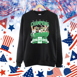 Official Boston Celtics Banner 18 Duckboat World Champions 2023-2024 Shirt