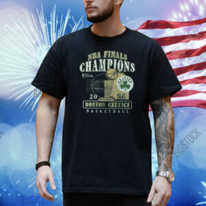 Official Boston Celtics Basketball 2024 NBA Finals Champions Big and Tall Courtside Shirt
