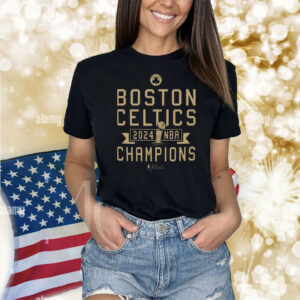Official Boston Celtics Sportiqe 2024 NBA Finals Champions Slam Dunk Comfy Shirt