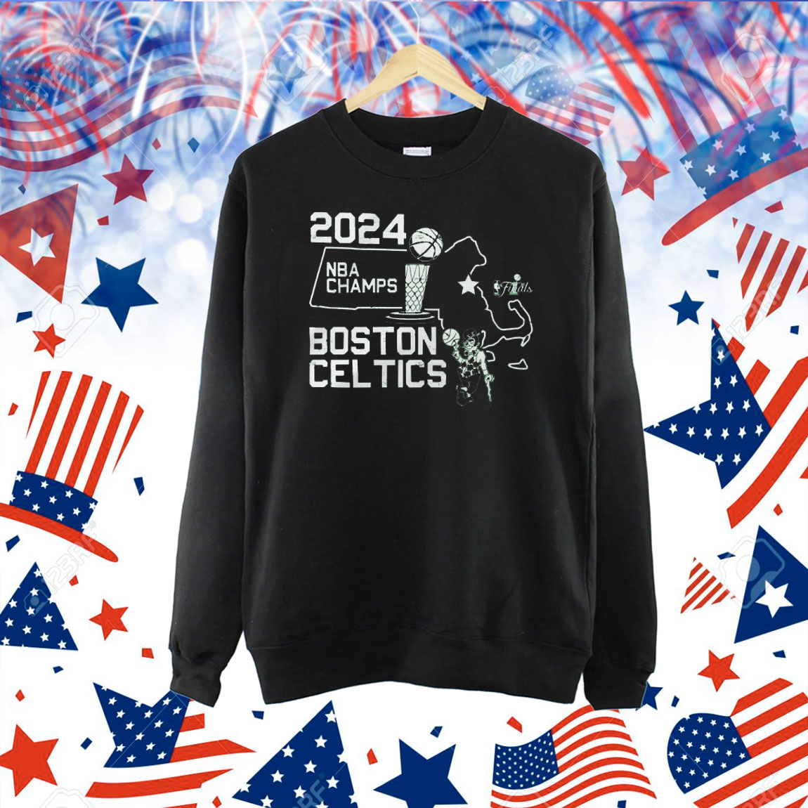 Official Boston Celtics Stadium Essentials 2024 NBA Finals Champions City State Shirt