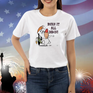 Official Burn It All Down Droopy Shirt