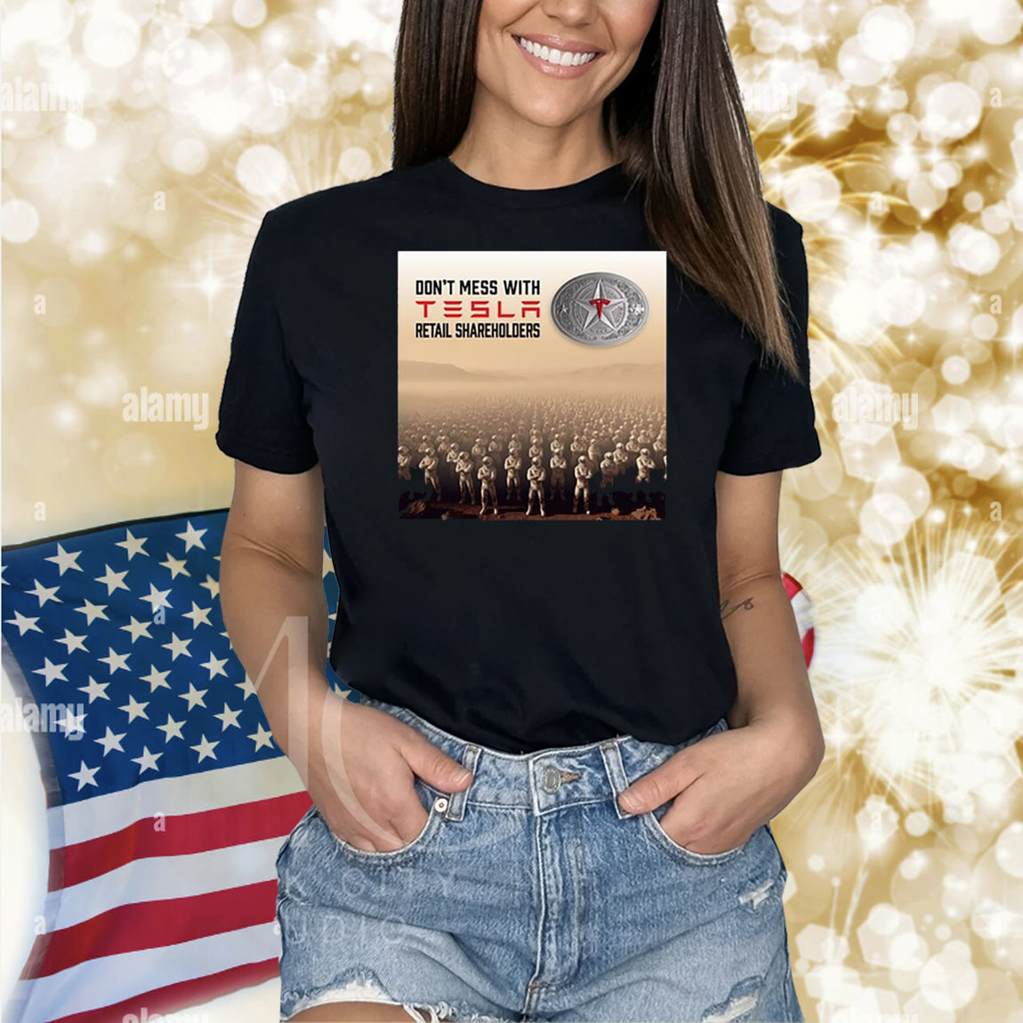 Official Don’t Mess With Tesla Retail Shareholders New Shirt