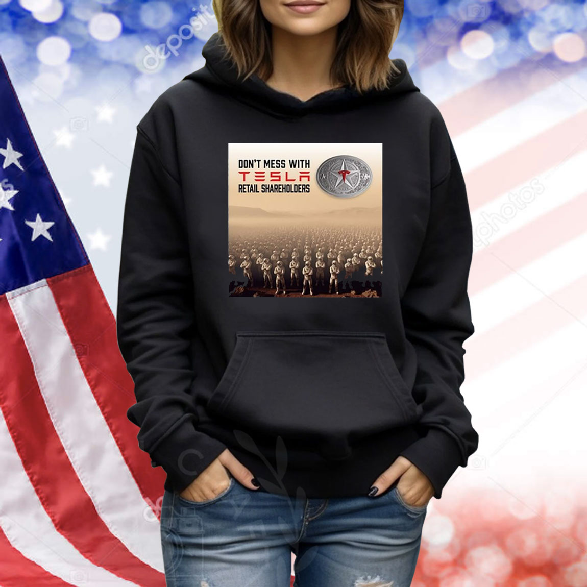Official Don’t Mess With Tesla Retail Shareholders New Shirt