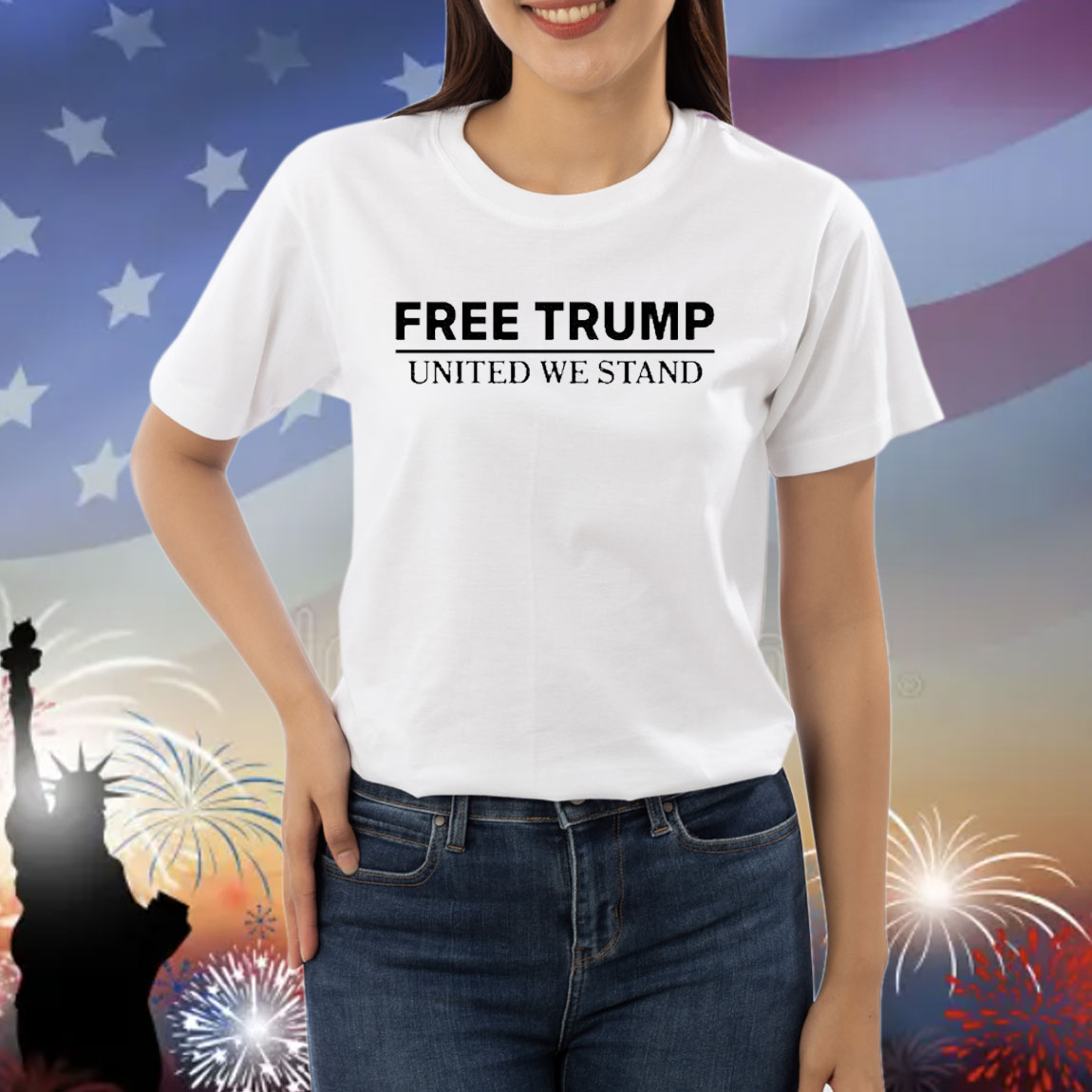 Official Free Trump United We Stand Shirt