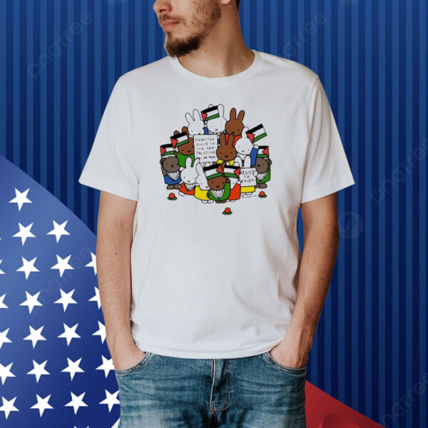 Official Freedom Fighter Bunny From The River To The Sea Palestine Will Be Free Shirt