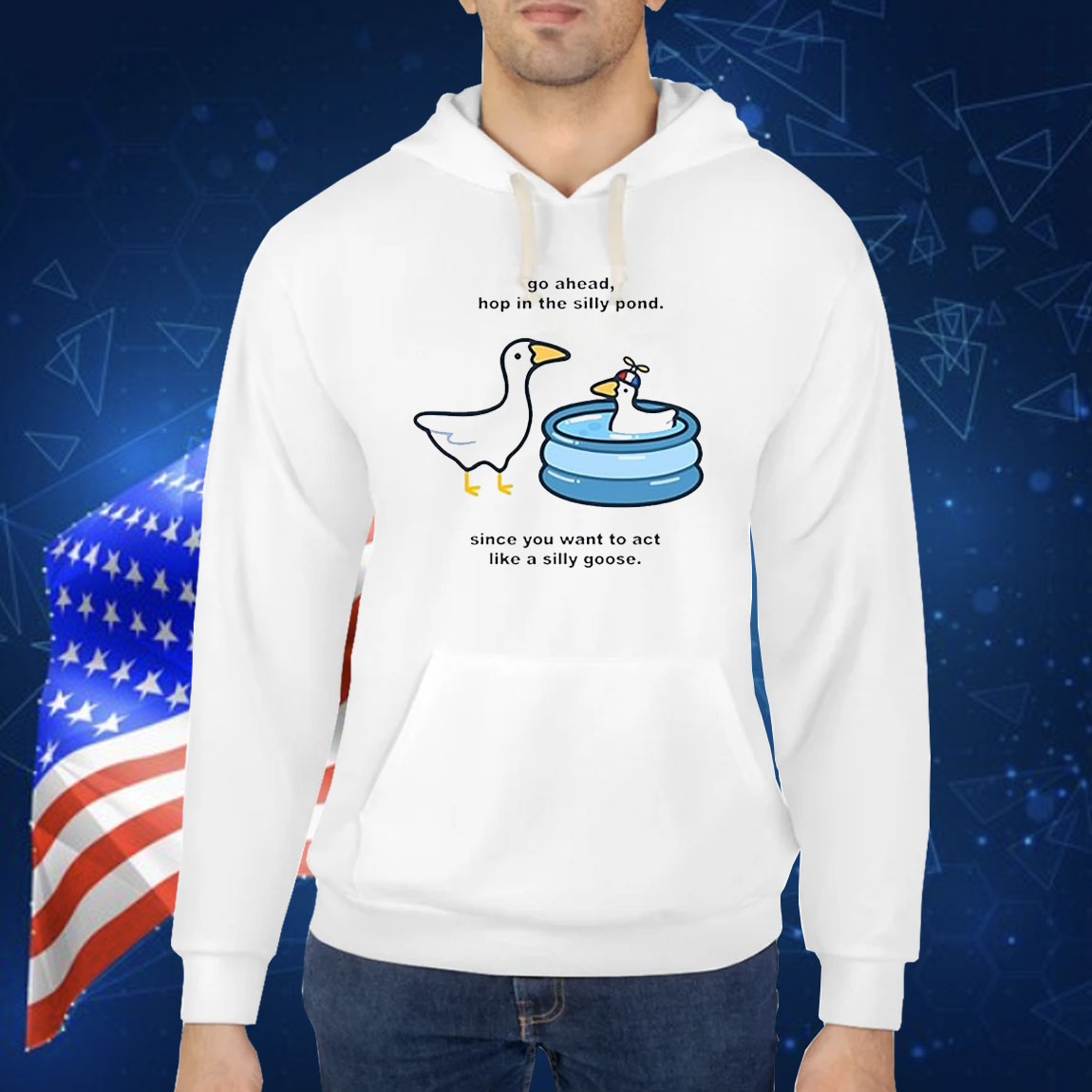 Official Go Ahead Hop In The Silly Pond Since You Want To Act Like A Silly Goose Shirt