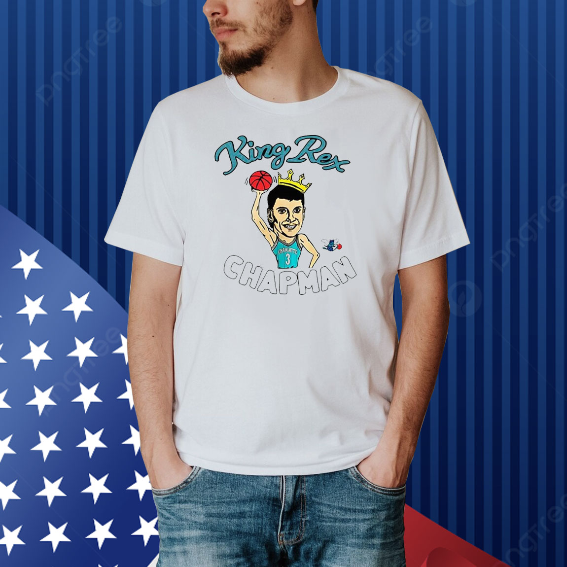 Official Hornets Team King Rex Chapman Shirt
