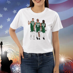 Official Kristaps Porzingis, Jayson Tatum And Jaylen Brown Big 3 Boston Celtics Shirt