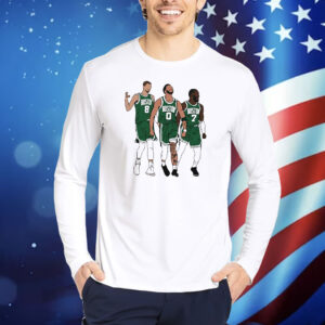 Official Kristaps Porzingis, Jayson Tatum And Jaylen Brown Big 3 Boston Celtics Shirt