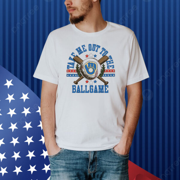Official Milwaukee Brewers Take Me Out To The Ballgame 2024 Shirt