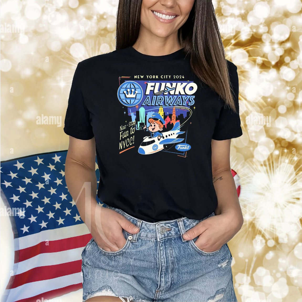 Official New York City 2024 Funko Airways Non Stop Fun To Nycc Shirt