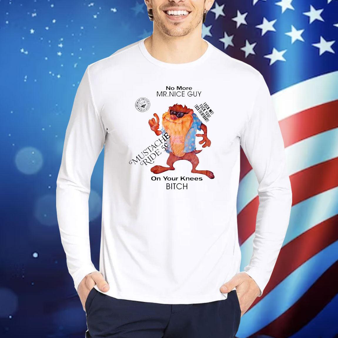Official No More Mr Nice Guy On Your Knees Bitck Shirt