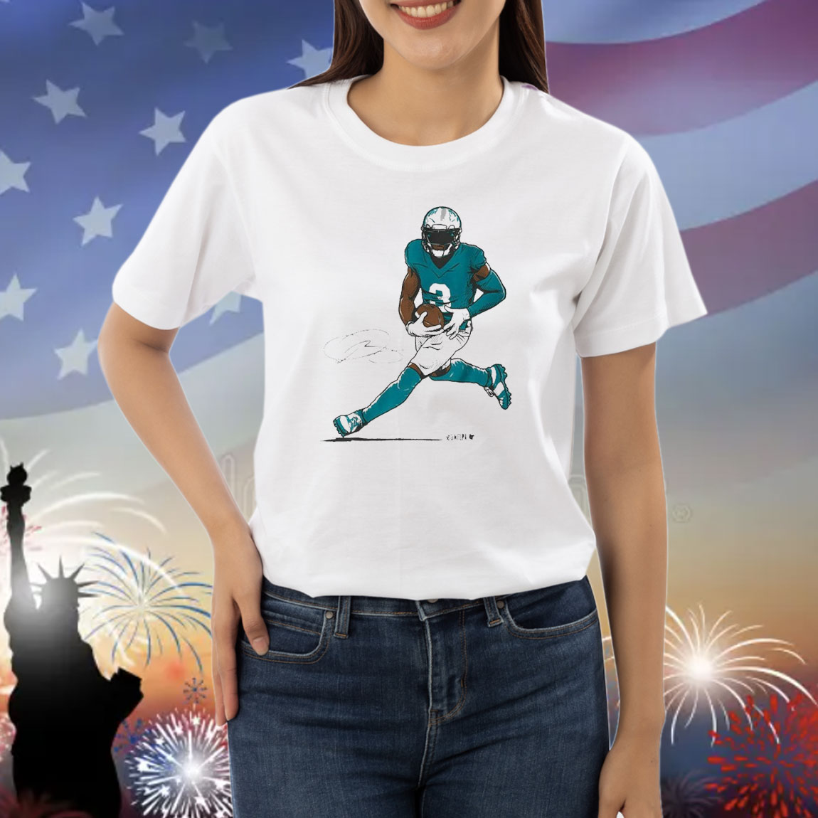 Official Odell Beckham Jr Miami Dolphins Superstar Pose signature Shirt
