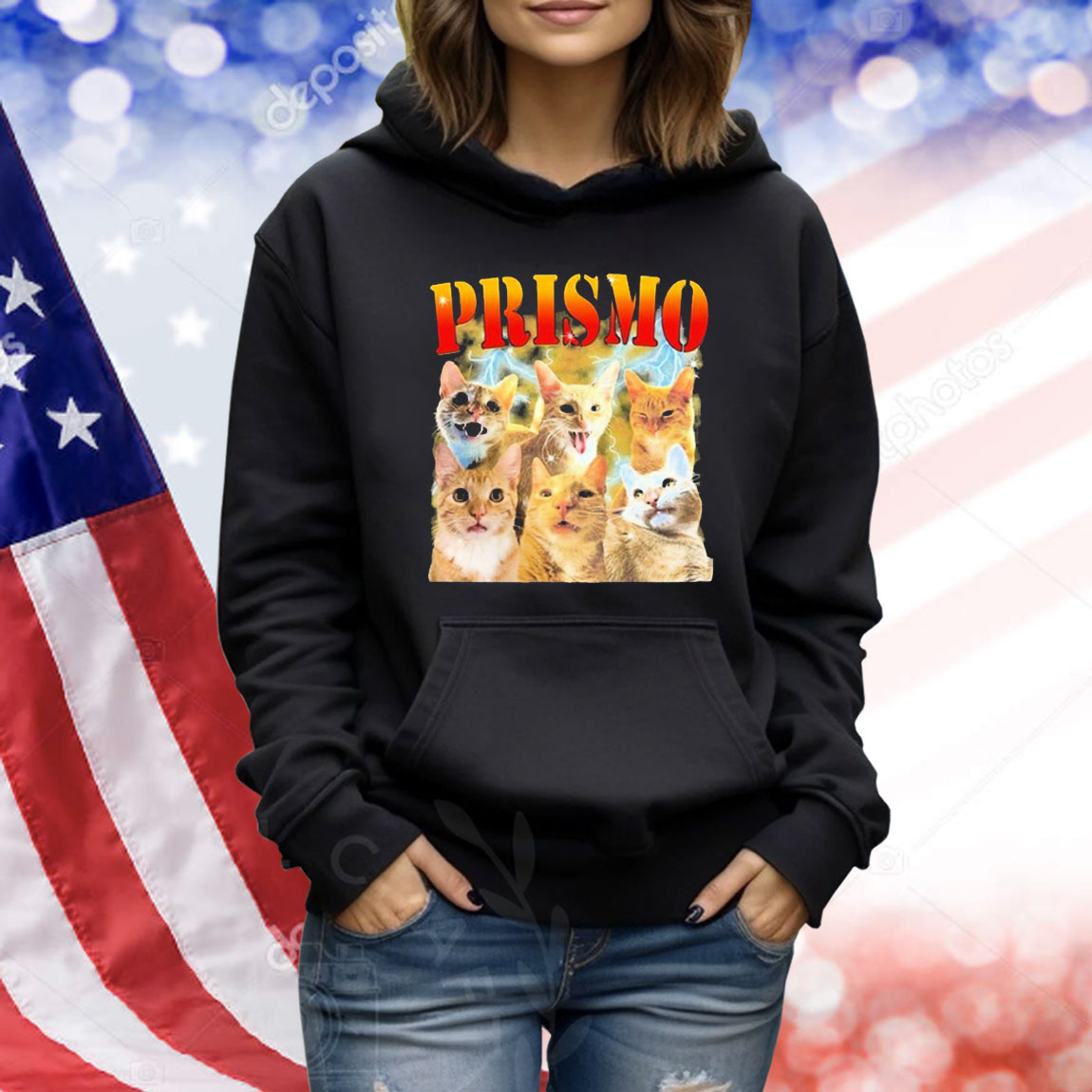 Official Oneorangebraincell Prismo Cat Shirt